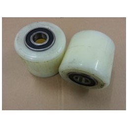 Small Wheel for PT-LOW2 Pallet Truck White Nylon Load Roller D50mm x W70mm x 18mm Core